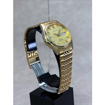 35x40mm • 1990s Sandoz Gold Tank ref.80775 cal.ETA2834 Automatic Swiss Watch